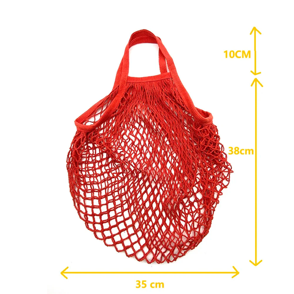 EcoTote™ Portable Reusable Grocery Bag – Cotton Mesh Tote for Shopping, Fruits & Vegetables - BodyMindSpiritSpace