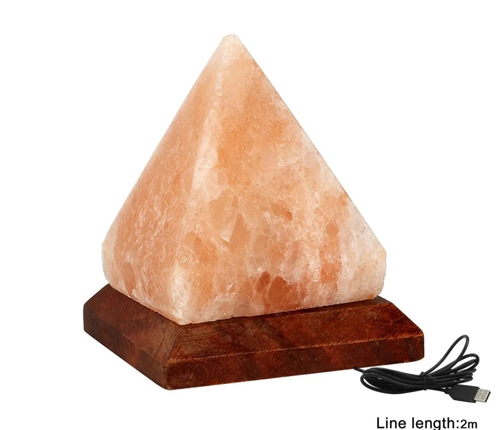 HimalayanGlow™ – Triangle USB Himalayan Salt Lamp with Color-Changing LED - BodyMindSpiritSpace