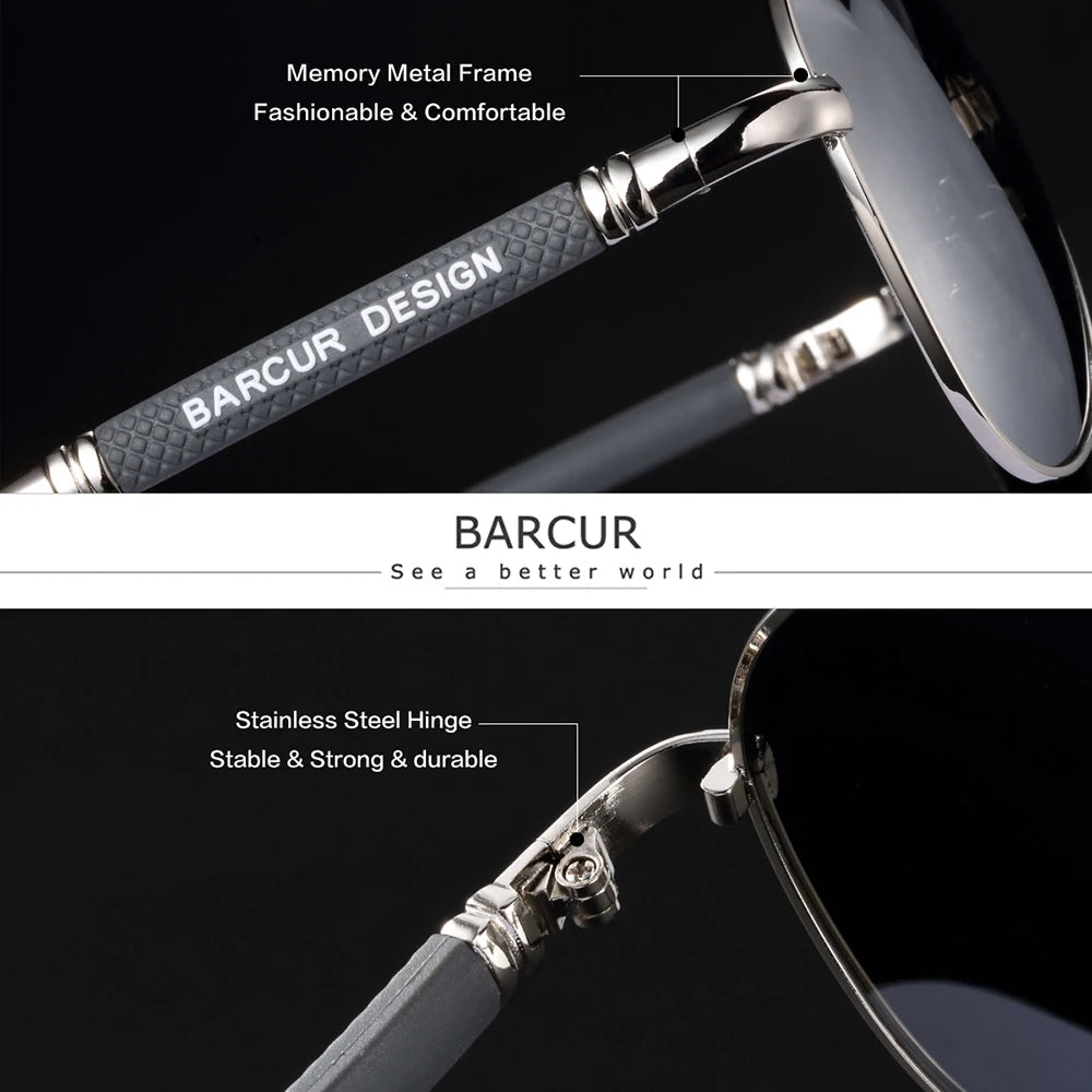 BARCUR™ Premium Anti-Blue Light Glasses – Stylish Pilot Design with UV Blocking & Eye Protection - BodyMindSpiritSpace