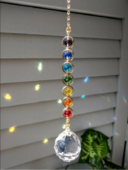 LumiSphere™ – Crystal Prism Suncatcher for Meditation & Home Décor - BodyMindSpiritSpace