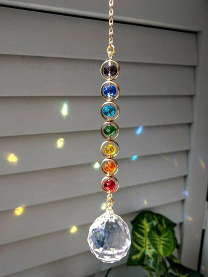 LumiSphere™ – Crystal Prism Suncatcher for Meditation & Home Décor - BodyMindSpiritSpace