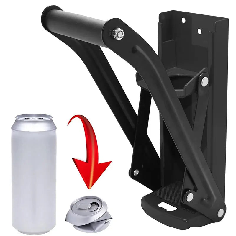 CrushMax™ Heavy-Duty 16 oz Wall-Mounted Can Crusher & Bottle Opener - BodyMindSpiritSpace