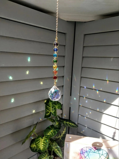 LumiSphere™ – Crystal Prism Suncatcher for Meditation & Home Décor - BodyMindSpiritSpace