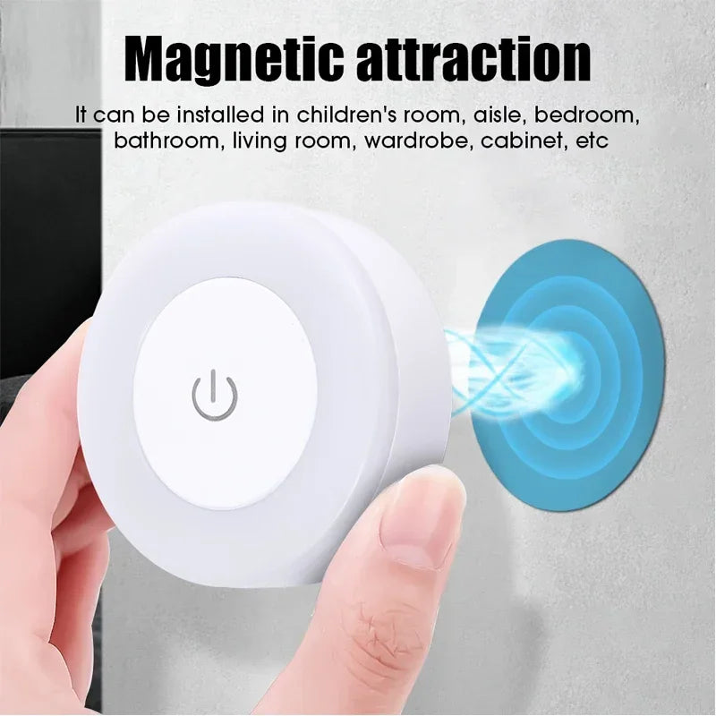 LumiTouch™ – Mini LED Touch Sensor Night Light (USB Rechargeable & Magnetic Base) - BodyMindSpiritSpace