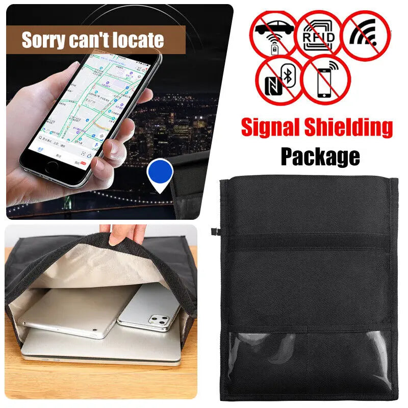 ShieldVault™ All-Purpose Faraday Bag – Signal Blocking & Remote Control Shielding Pouch - BodyMindSpiritSpace