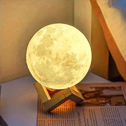 LunarGlow™ – Moon Lamp with Warm LED Light - BodyMindSpiritSpace