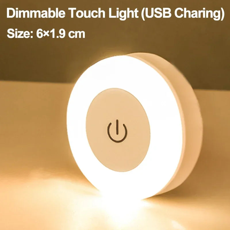 LumiTouch™ – Mini LED Touch Sensor Night Light (USB Rechargeable & Magnetic Base) - BodyMindSpiritSpace