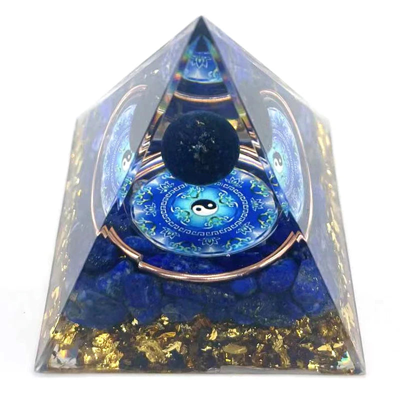 OrgoneBalance™ Orgonite Pyramid – EMF Protection & Energy Harmonizer - BodyMindSpiritSpace