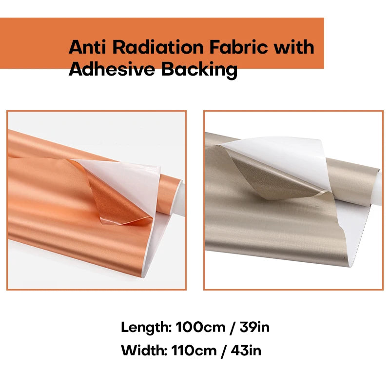 ShieldGuard™ Self-Adhesive Anti-Radiation Fabric – Signal Blocking & EMF Protection Faraday Fabric - BodyMindSpiritSpace