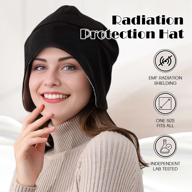 NeuroShield™ WiFi RF EMF Shielding Hat – Winter Warm Velvet Signal Blocking Beanie, Anti-5G Radiation - BodyMindSpiritSpace