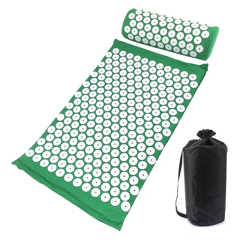 AcuRelief™ Acupressure Mat & Pillow Set – Pain Relief, Stress Reduction & Relaxation - BodyMindSpiritSpace