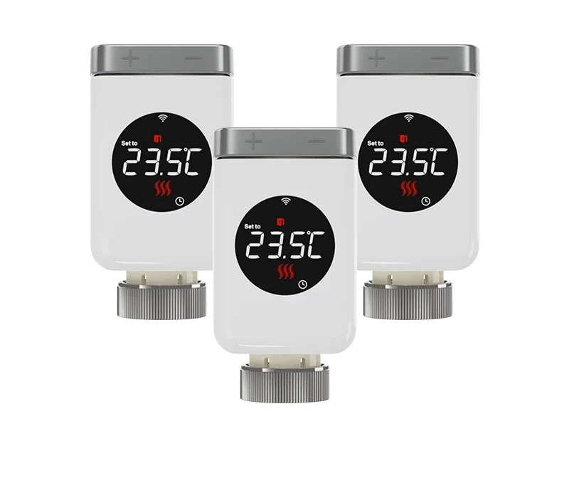 ThermaSync™ –  5 Pcs. Smart Thermostatic Radiator Valve for Intelligent Heating Control - BodyMindSpiritSpace