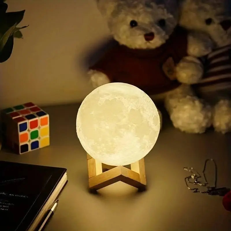 LunarGlow™ – Moon Lamp with Warm LED Light - BodyMindSpiritSpace