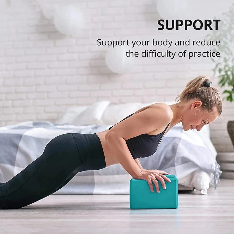 AsanaCore™ – High-Density Non-Slip Yoga Foam Block for Balance & Support - BodyMindSpiritSpace