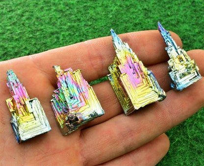 BismuthGlow™ Natural Bismuth Tower – Rainbow Crystal for Reiki, Meditation & Energy Transformation - BodyMindSpiritSpace