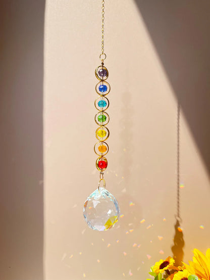 LumiSphere™ – Crystal Prism Suncatcher for Meditation & Home Décor - BodyMindSpiritSpace