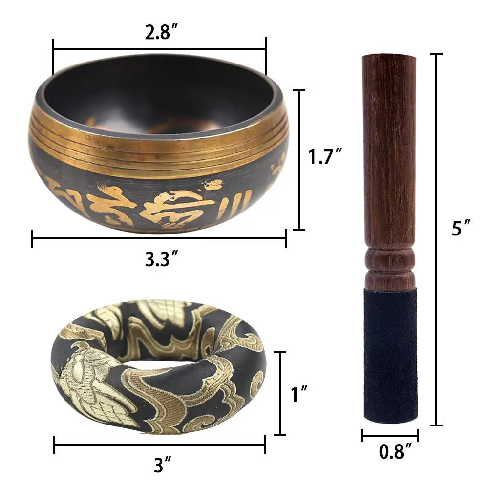 ZenTone™ Tibetan Singing Bowl Set – Meditation, Yoga & Chakra Healing - BodyMindSpiritSpace