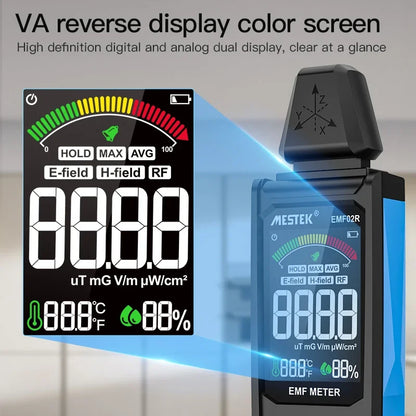 ShieldScan™ Terra FP2– EMF Meter & Electromagnetic Radiation Detector with Temperature & Humidity Monitoring - BodyMindSpiritSpace