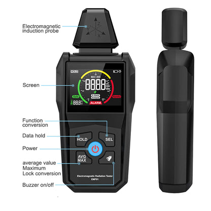 ShieldScan™ EMFM 1.5 A – Digital Color Screen Electromagnetic Field Radiation Detector - BodyMindSpiritSpace