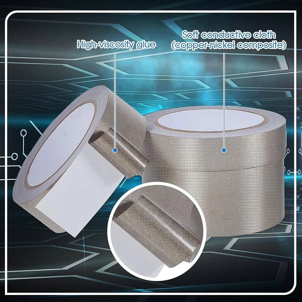 FortiTape™ – Double Conductive Faraday Tape for EMI/RF Shielding & Electrical Repairs - BodyMindSpiritSpace