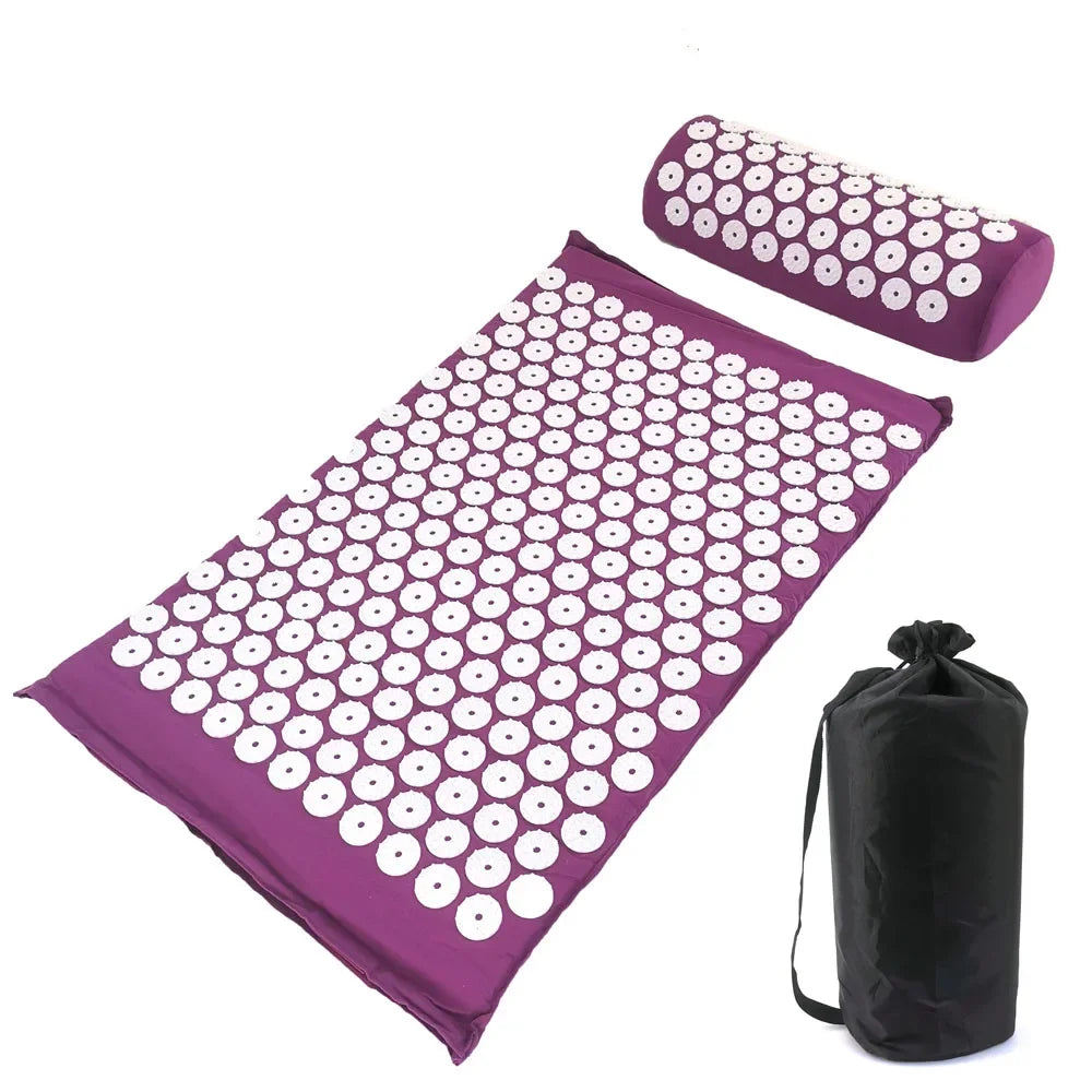 AcuRelief™ Acupressure Mat & Pillow Set – Pain Relief, Stress Reduction & Relaxation - BodyMindSpiritSpace