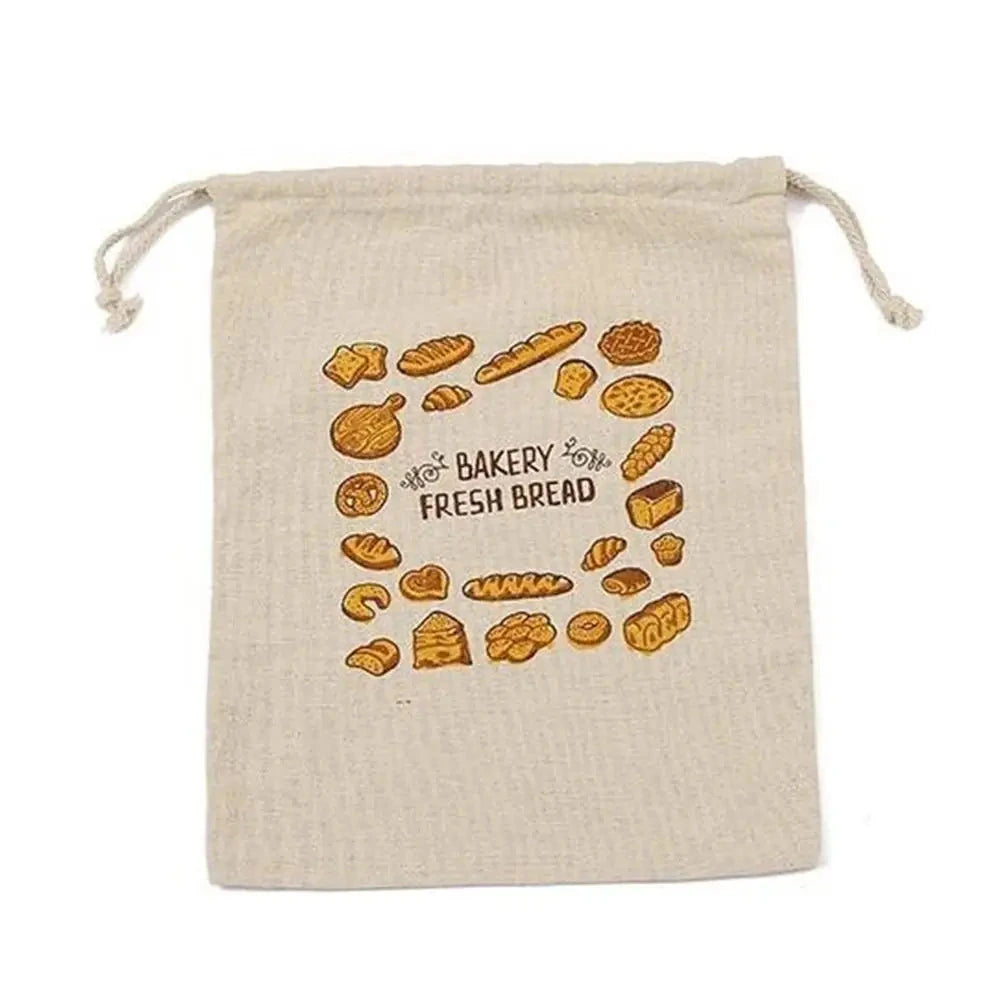 PureLoaf™ Reusable Linen Bread Bag – Unbleached, Washable & Eco-Friendly Storage - BodyMindSpiritSpace