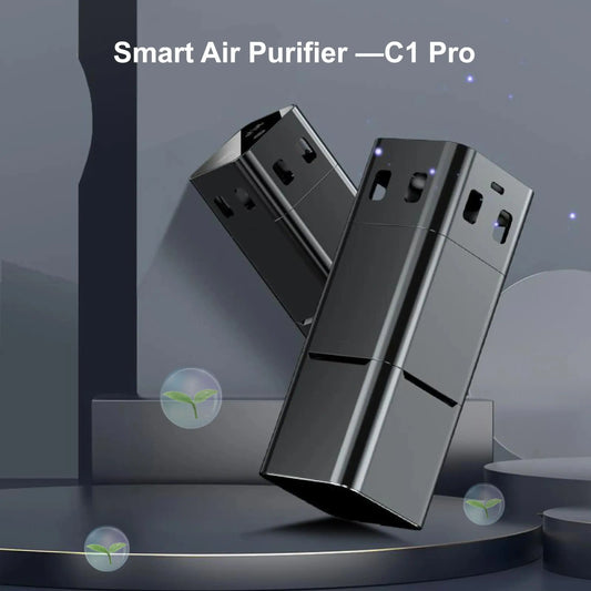 AirGuard™ C1 Pro Ionic Car Air Purifier – PM2.5 Digital Display, UV Light & Reactive Oxygen Technology - BodyMindSpiritSpace