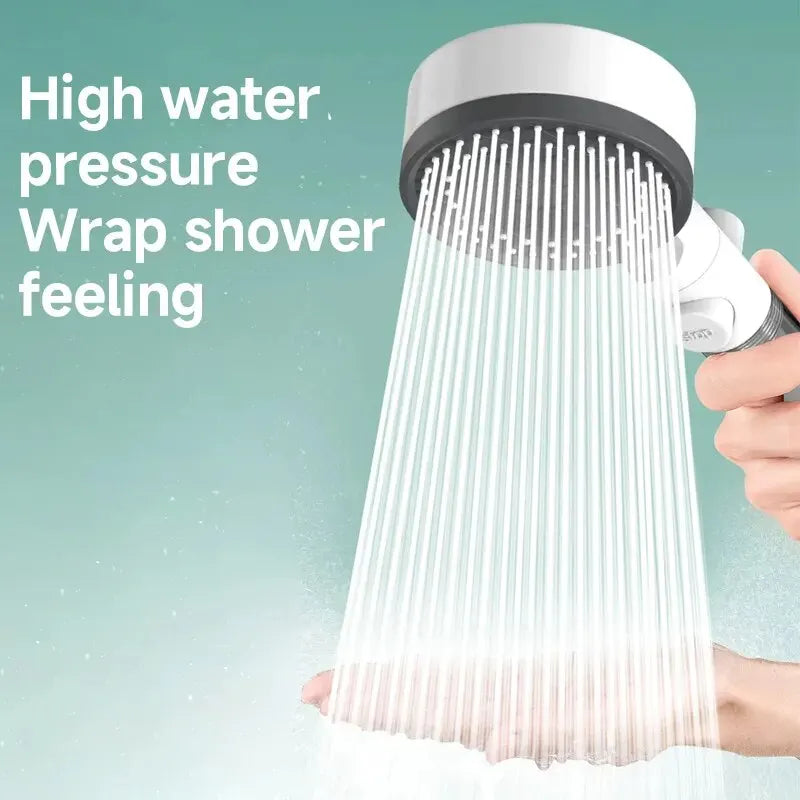 AquaFlow™ 8-Mode Adjustable High-Pressure Shower Head with Water Filter – Portable & Eco-Friendly - BodyMindSpiritSpace