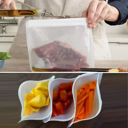 EcoSeal™ Zero Waste Reusable Food Storage Bags – Leakproof & Eco-Friendly - BodyMindSpiritSpace