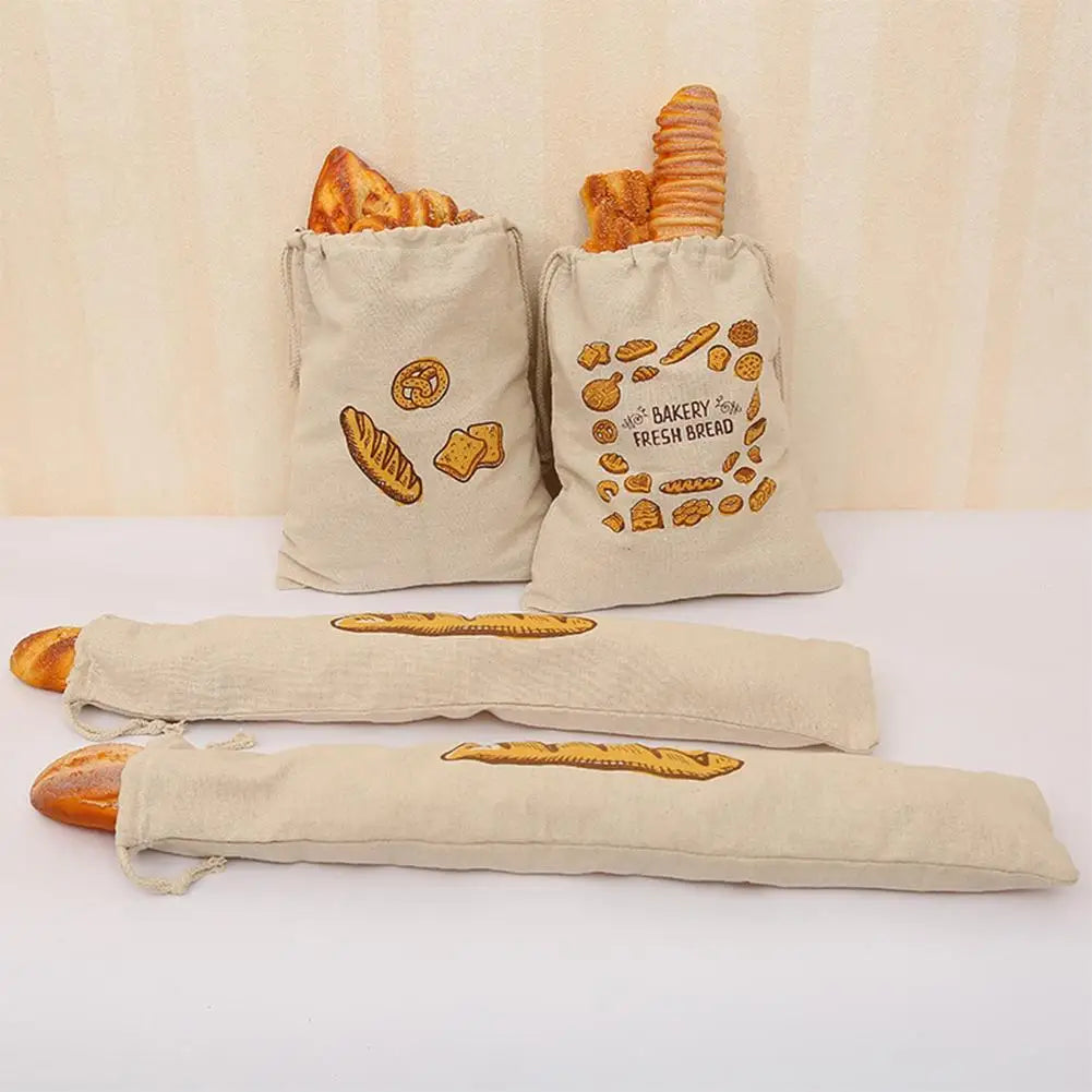 PureLoaf™ Reusable Linen Bread Bag – Unbleached, Washable & Eco-Friendly Storage - BodyMindSpiritSpace