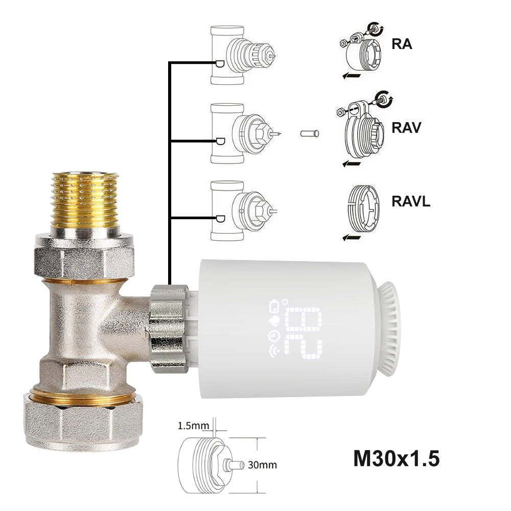 HeatMaster™ Smart Thermostatic Radiator Valve | WiFi TRV for Smart Home Heating Control - BodyMindSpiritSpace