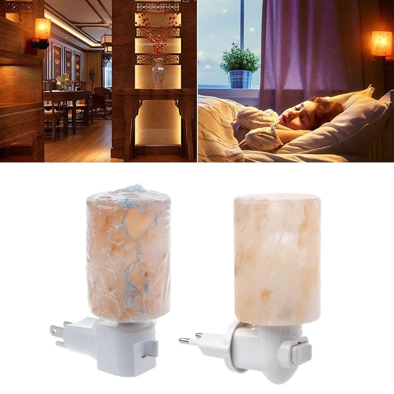 HimalayanGlow™ – 15W Rotatable Himalayan Salt Lamp & Air Purifier Night Light for Bedroom Ambiance and Relaxation - BodyMindSpiritSpace