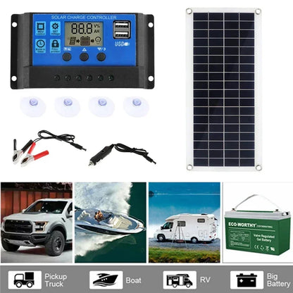 SolarMax™ 1000W Solar Panel | 12V Monocrystalline Solar Cell with 60A/100A Controller - BodyMindSpiritSpace