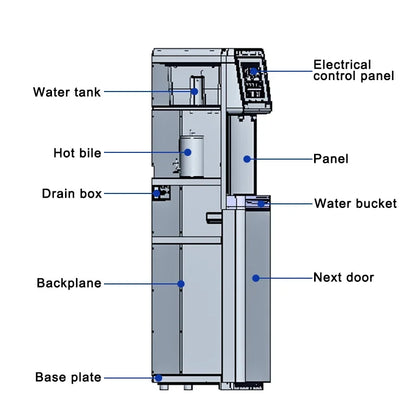 HydroPure™ Vertical Hydrogen Water Dispenser – RO Reverse Osmosis Purifier for Home & Commercial Use - BodyMindSpiritSpace