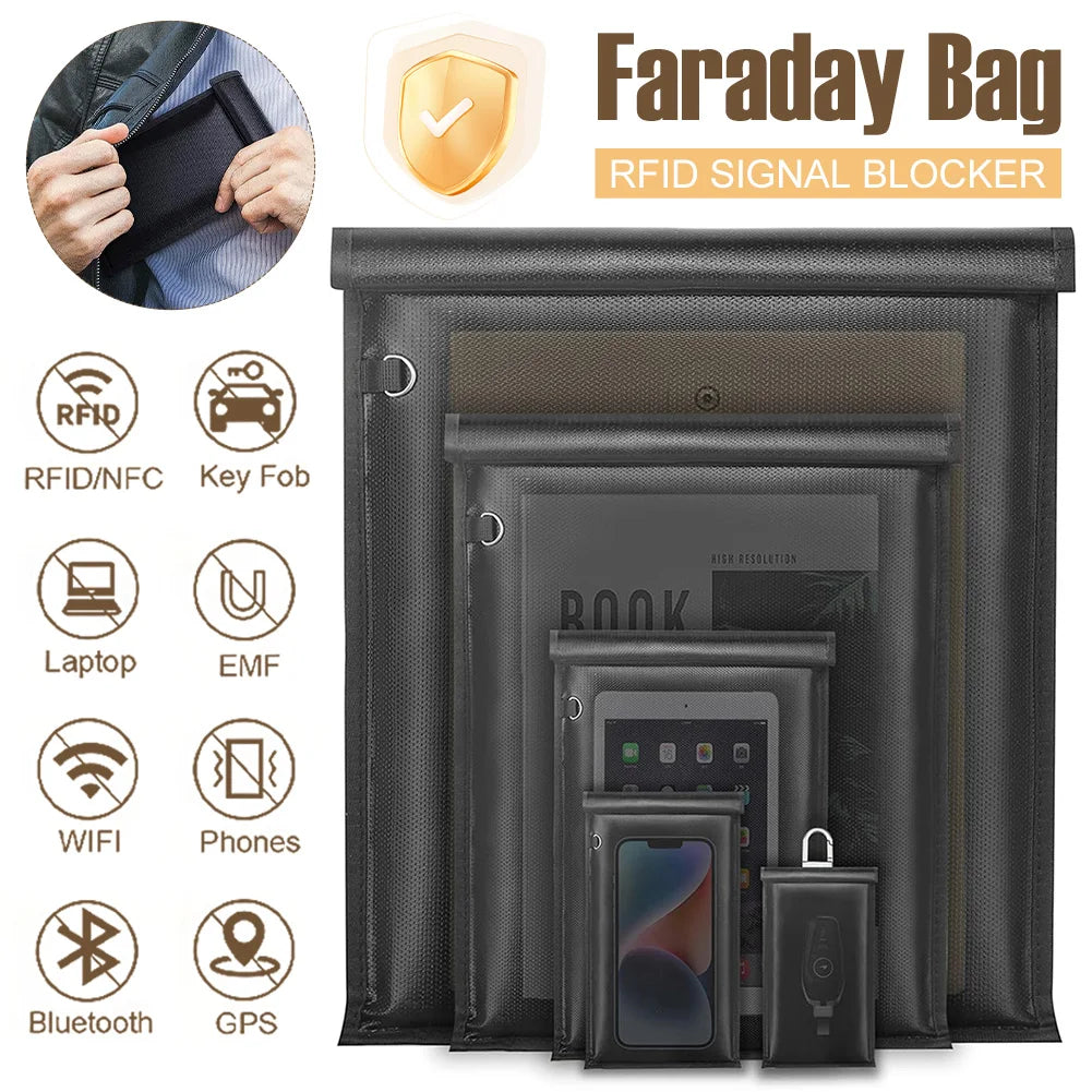 SecureShield™ 5-Piece Faraday Kit – Ultimate Signal Blocking, Fireproof & Waterproof Protection - BodyMindSpiritSpace