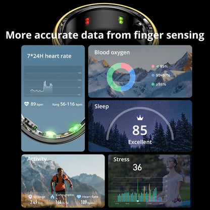 VitalRing™– Smart Ring for Men & Women | Heart Rate, Blood Oxygen & Sleep Monitor - BodyMindSpiritSpace