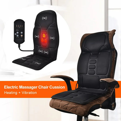 Vibralax™ Full-Body Heated Massage Cushion – Car, Home & Office Use - BodyMindSpiritSpace