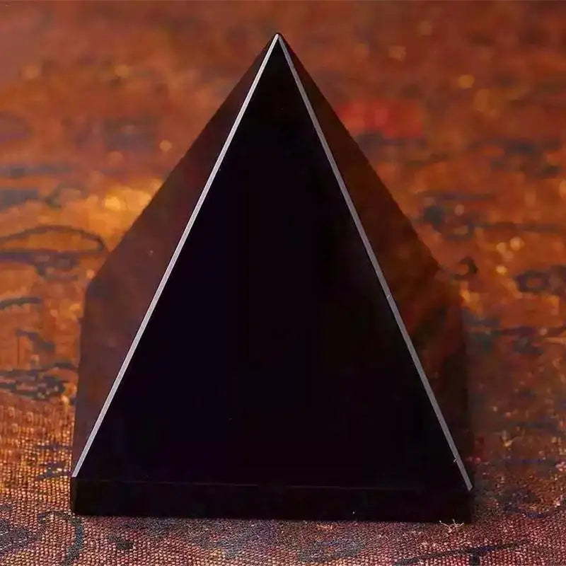 ShungiteShield™ Natural Black Shungite Pyramid – Energy Healing & Energy Balance - BodyMindSpiritSpace