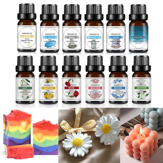 AromaEssence™ 10ml Organic Essential Oil – 33 Natural Scents for Aromatherapy & DIY Crafts - BodyMindSpiritSpace