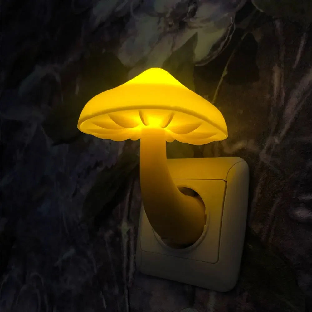 GlowMush™ – LED Mushroom Night Light with Light Sensor (EU/US Plug) - BodyMindSpiritSpace