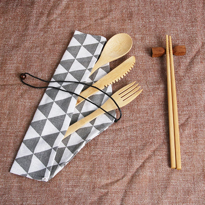 EcoBite™ Bamboo Utensils Travel Cutlery Set – Eco-Friendly & Reusable - BodyMindSpiritSpace