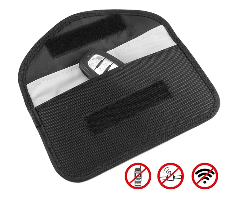 SecureShield™ Faraday Signal Blocking Bag – RFID & Car Key Protection Pouch - BodyMindSpiritSpace