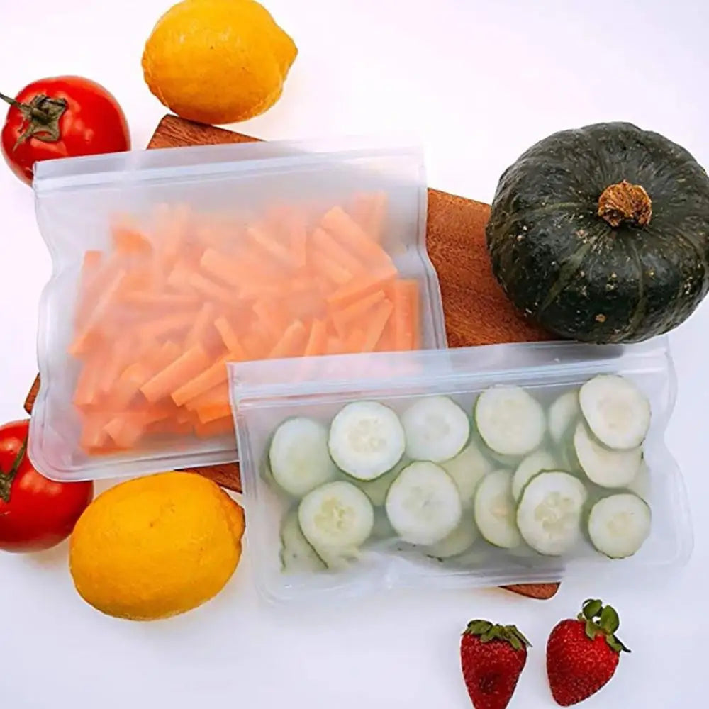 EcoSeal™ Zero Waste Reusable Food Storage Bags – Leakproof & Eco-Friendly - BodyMindSpiritSpace