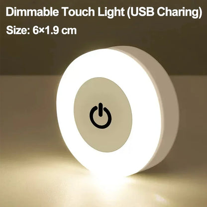 LumiTouch™ – Mini LED Touch Sensor Night Light (USB Rechargeable & Magnetic Base) - BodyMindSpiritSpace