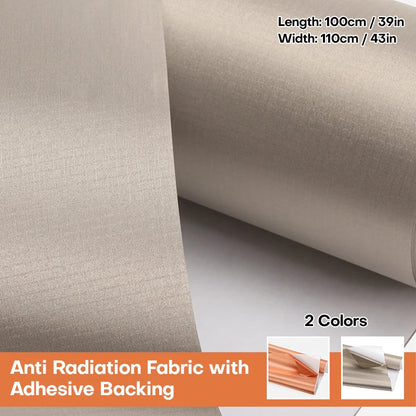 ShieldGuard™ Self-Adhesive Anti-Radiation Fabric – Signal Blocking & EMF Protection Faraday Fabric - BodyMindSpiritSpace